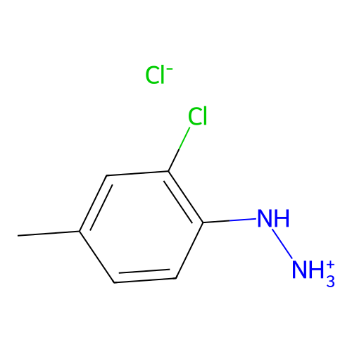 (2-Chloro-4-methylanilino)azanium;chloride structure