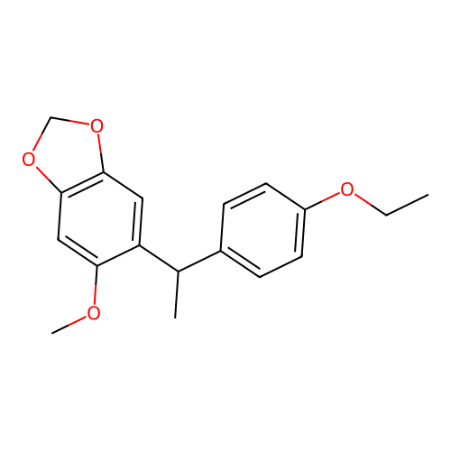 5-(1-(4-Ethoxyphenyl)ethyl)-6-methoxy-1,3-benzodioxole structure