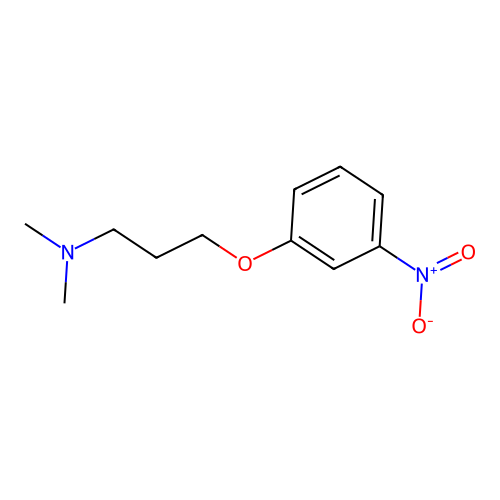 N,N-dimethyl-3-(3-nitrophenoxy)propan-1-amine structure