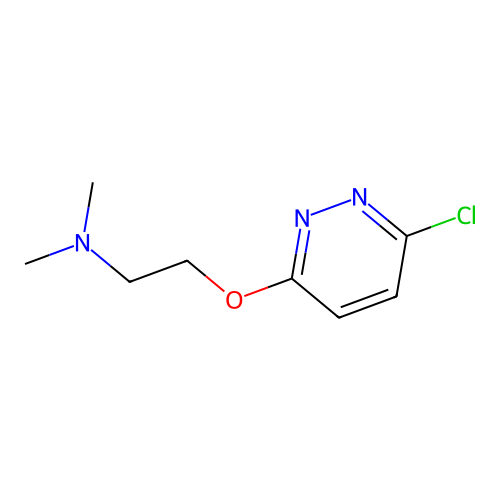 (2-((6-Chloropyridazin-3-yl)oxy)ethyl)dimethylamine structure