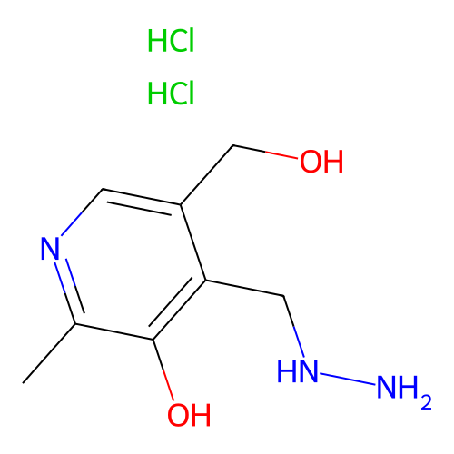 4-(Hydrazinomethyl)-5-hydroxy-6-methyl-3-pyridinemethanol dihydrochloride structure