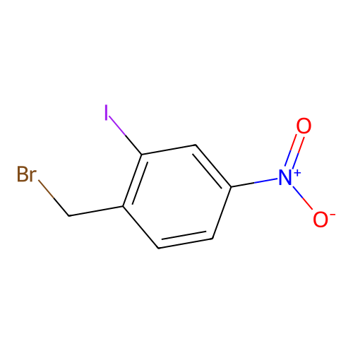 1-(Bromomethyl)-2-iodo-4-nitrobenzene structure