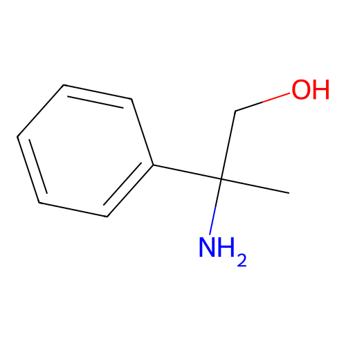 2-Amino-2-phenylpropan-1-ol structure