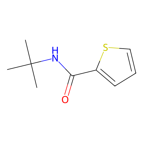 N-Tert-butyl-2-thiophenecarboxamide structure