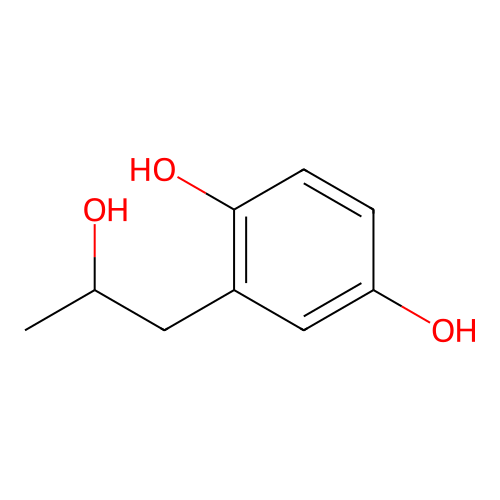Phenethyl alcohol, 2,5-dihydroxy-alpha-methyl-, (-)- structure