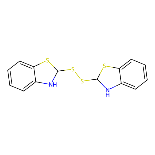 2-(2,3-Dihydro-1,3-benzothiazol-2-yldisulfanyl)-2,3-dihydro-1,3-benzothiazole structure