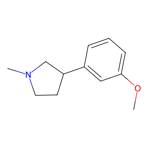 3-(3-Methoxyphenyl)-1-methylpyrrolidine structure