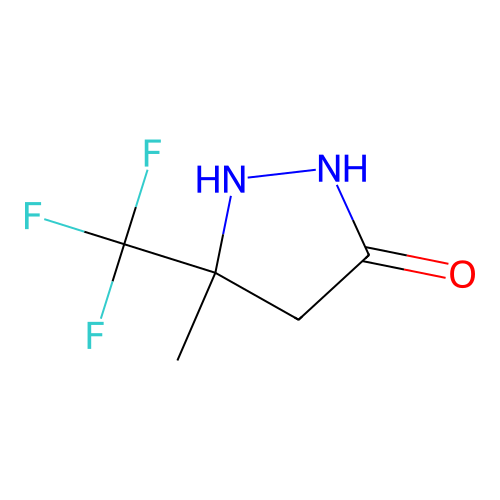 5-Methyl-5-trifluoromethyl-pyrazolidin-3-one structure