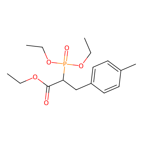 Ethyl 2-(diethoxyphosphoryl)-3-(p-tolyl)propanoate structure