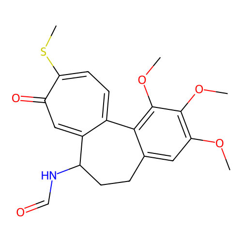 N-deacetyl-N-formylthiocolchicine structure