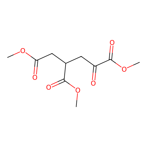 Trimethyl 4-oxo-1,2,4-butanetricarboxylate structure