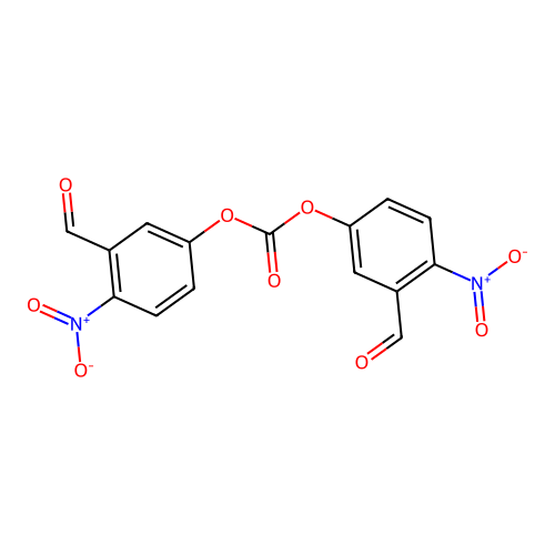 Bis(3-formyl-4-nitrophenyl) carbonate structure