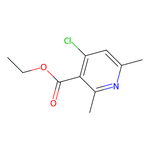 Ethyl 4-chloro-2,6-dimethylnicotinate structure