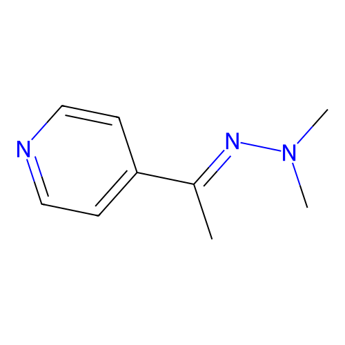 N-methyl-N-(1-pyridin-4-ylethylideneamino)methanamine structure