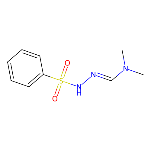 N'-[(dimethylamino)methylidene]benzenesulfonohydrazide structure