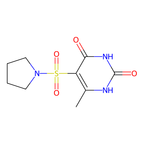 6-Methyl-5-(pyrrolidin-1-ylsulfonyl)pyrimidine-2,4-diol structure