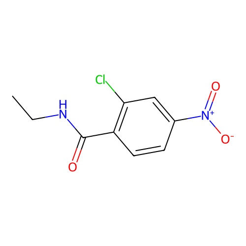2-chloro-N-ethyl-4-nitrobenzamide structure