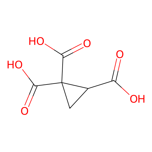 Cyclopropane-1,1,2-tricarboxylic acid structure
