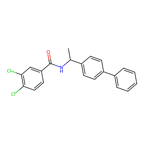 N-[1-(联苯-4-基)乙基]-3,4-二氯苯甲酰胺 structure