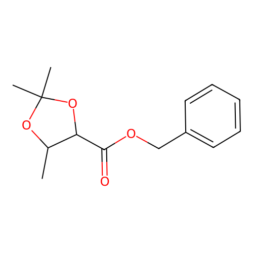 Benzyl 2,2,5-trimethyl-1,3-dioxolane-4-carboxylate structure