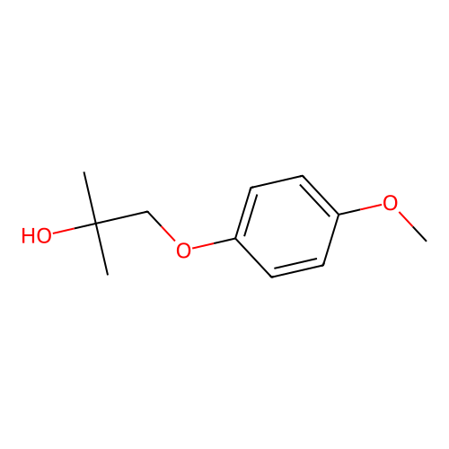 1-(4-Methoxyphenoxy)-2-methylpropan-2-ol structure