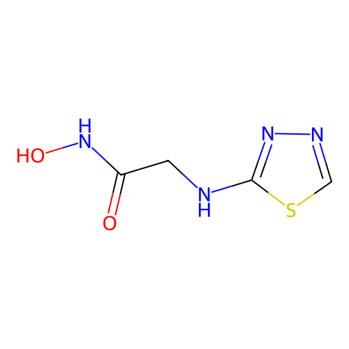 N-羟基-2-(1,3,4-噻二唑-2-基氨基)乙酰胺 structure