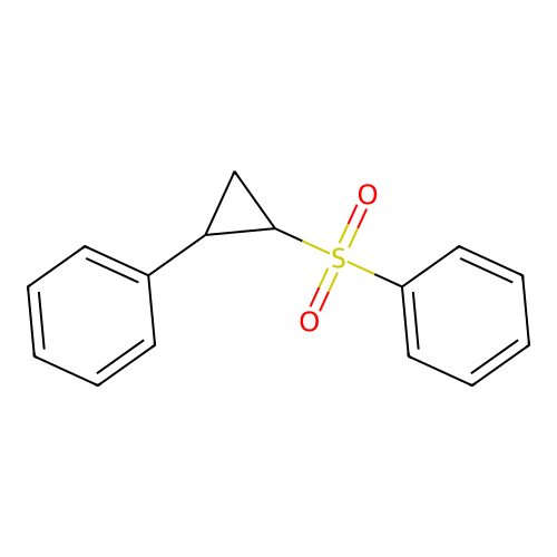 [2-(Benzenesulfonyl)cyclopropyl]benzene structure