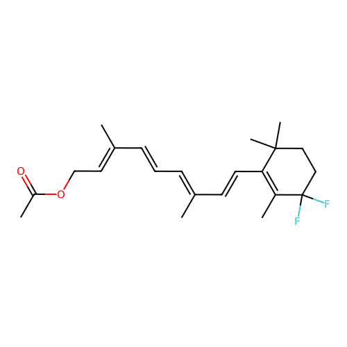 4,4-difluororetinylacetate structure