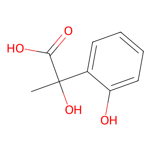 2-Hydroxy-2-(2-hydroxyphenyl)propanoic acid structure