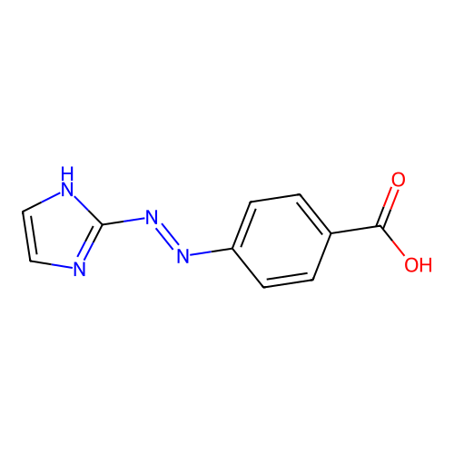 4-[(E)-(1H-咪唑-2-基)二氮烯基]苯甲酸 structure
