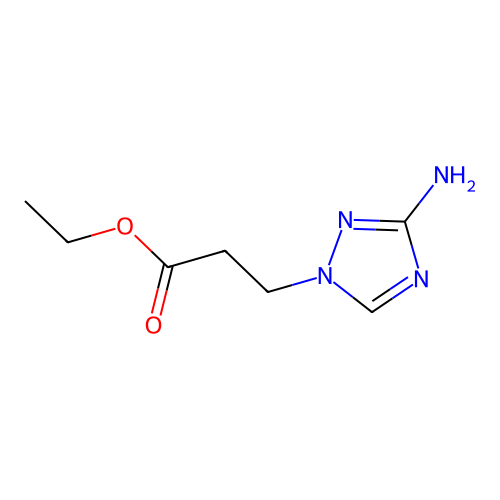 Ethyl 3-(3-amino-1h-1,2,4-triazol-1-yl)propanoate structure