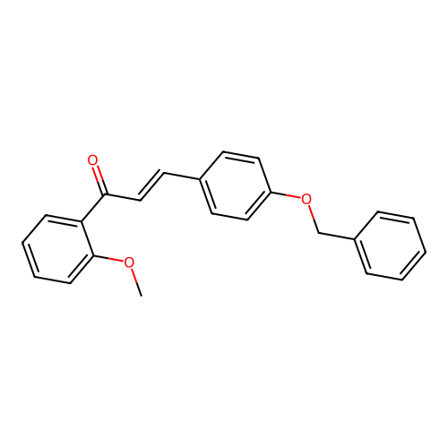 3-(4-Benzyloxyphenyl)-1-(2-methoxyphenyl)prop-2-en-1-one structure
