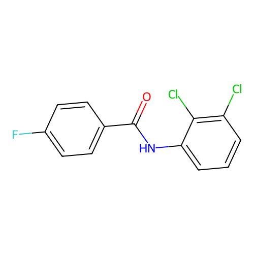 N-(2,3-dichlorophenyl)-4-fluorobenzamide structure