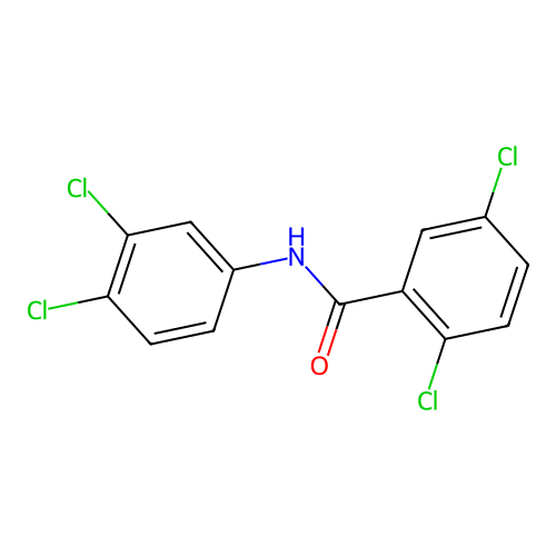 2,5-dichloro-N-(3,4-dichlorophenyl)benzamide structure