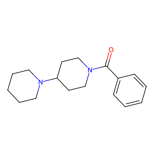 1-Benzoyl-4-(1-piperidyl)piperidine structure