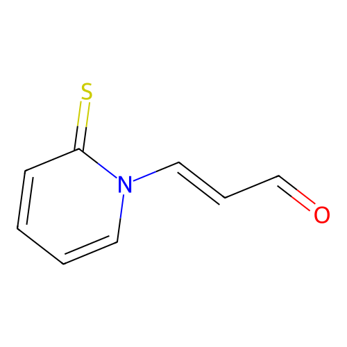 3-(2-Sulfanylidene-1-pyridinyl)prop-2-enal structure