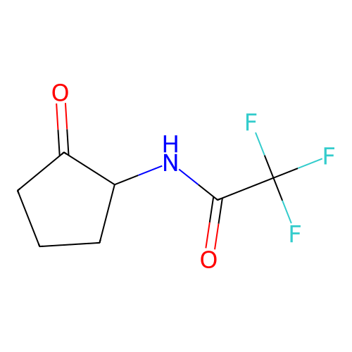 2,2,2-trifluoro-N-(2-oxocyclopentyl)acetamide structure