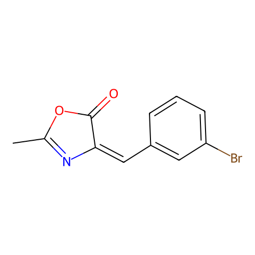 4-[(3-Bromophenyl)methylidene]-2-methyl-1,3-oxazol-5-one structure