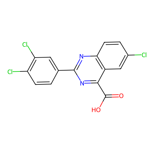 6-Chloro-2-[3,4-dichlorophenyl]quinazoline-4-carboxylic acid structure