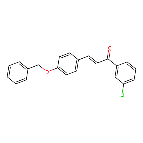 3-(4-Benzyloxyphenyl)-1-(3-chlorophenyl)prop-2-en-1-one structure