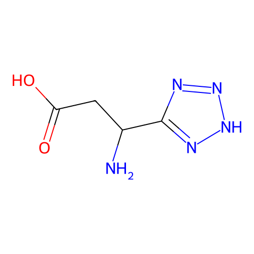 3-氨基-3-(2H-四唑-5-基)丙酸 structure
