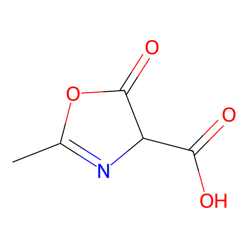 2-Methyl-5-oxo-4,5-dihydrooxazole-4-carboxylic acid structure