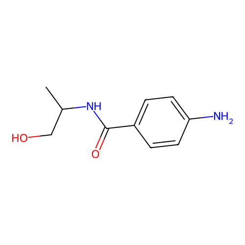 4-amino-N-(1-hydroxypropan-2-yl)benzamide structure