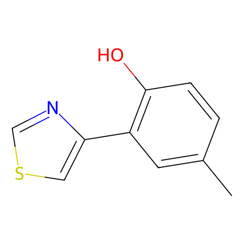 4-Methyl-2-(1,3-thiazol-4-yl)phenol structure