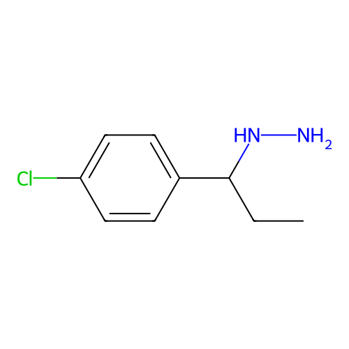 1-(4-Chlorophenyl)propylhydrazine structure
