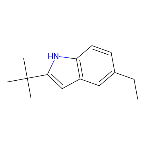 2-tert-butyl-5-ethyl-1H-indole structure