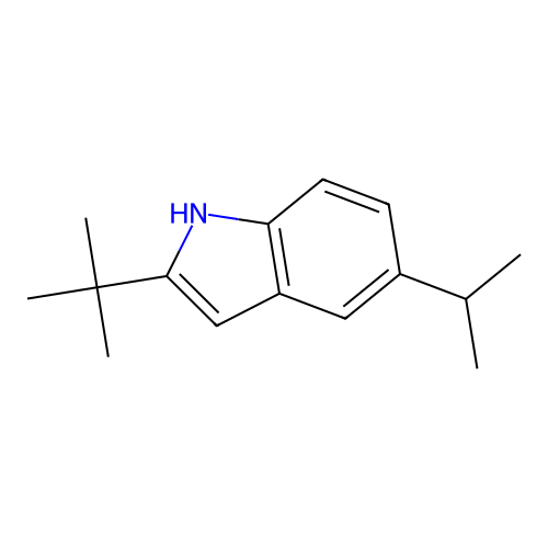 2-(tert-Butyl)-5-isopropyl-1H-indole structure