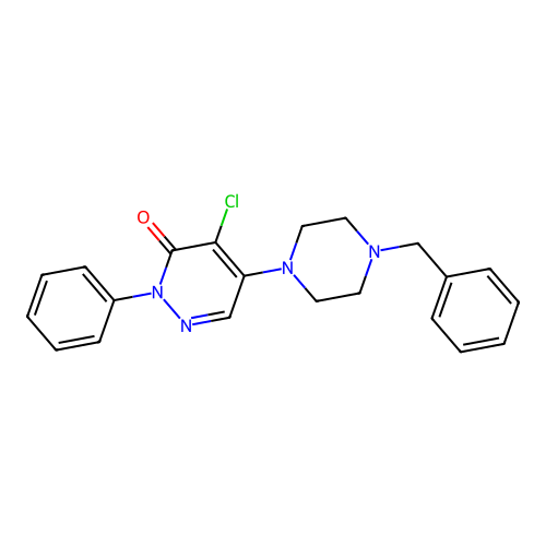 5-(4-Benzylpiperazin-1-yl)-4-chloro-2-phenylpyridazin-3-one structure