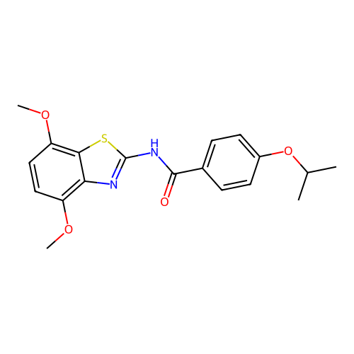 N-(4,7-dimethoxybenzo[d]thiazol-2-yl)-4-isopropoxybenzamide structure
