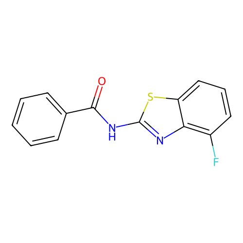 N-(4-fluoro-1,3-benzothiazol-2-yl)benzamide structure